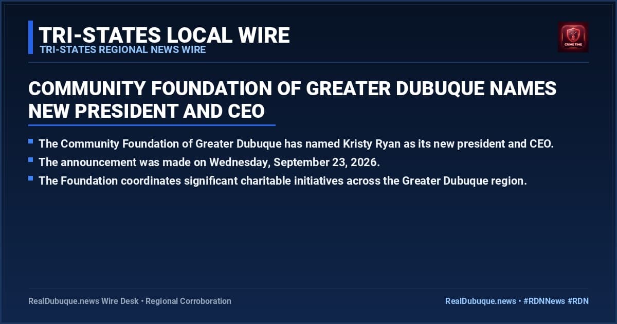 Community Foundation of Greater Dubuque Names New President and CEO