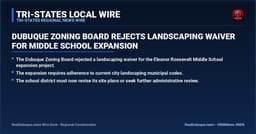 Dubuque Zoning Board Rejects Landscaping Waiver for Middle School Expansion