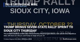 Trump Brings Seven-State Rally Sprint to Sioux City Thursday