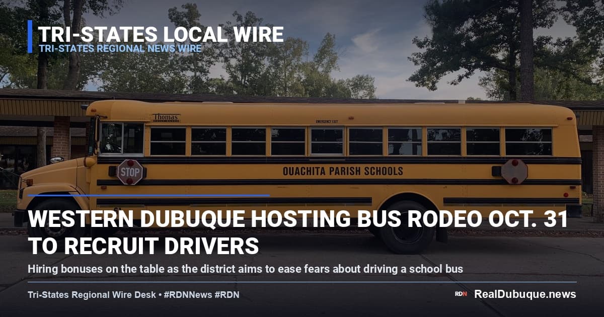 Western Dubuque Hosting Bus Rodeo Oct. 31 to Recruit Drivers