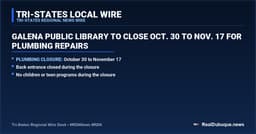 Galena Public Library to Close Oct. 30 to Nov. 17 for Plumbing Repairs