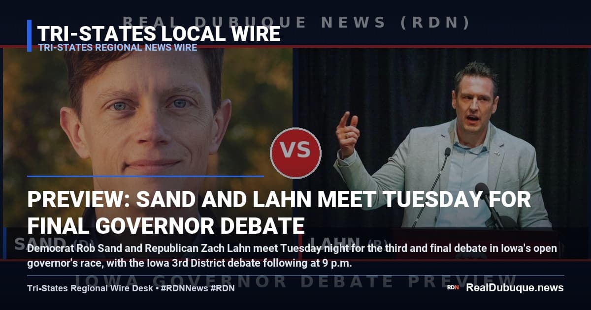 Preview: Sand and Lahn meet Tuesday for final governor debate