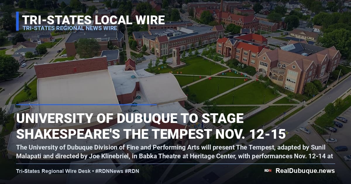 University of Dubuque to Stage Shakespeare's The Tempest Nov. 12-15