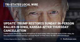 UPDATE: Trump restores Sunday in-person rallies in Iowa, Kansas after Thursday cancellation