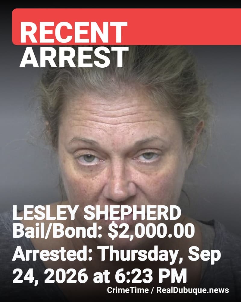 Arrest: LESLEY SHEPHERD
