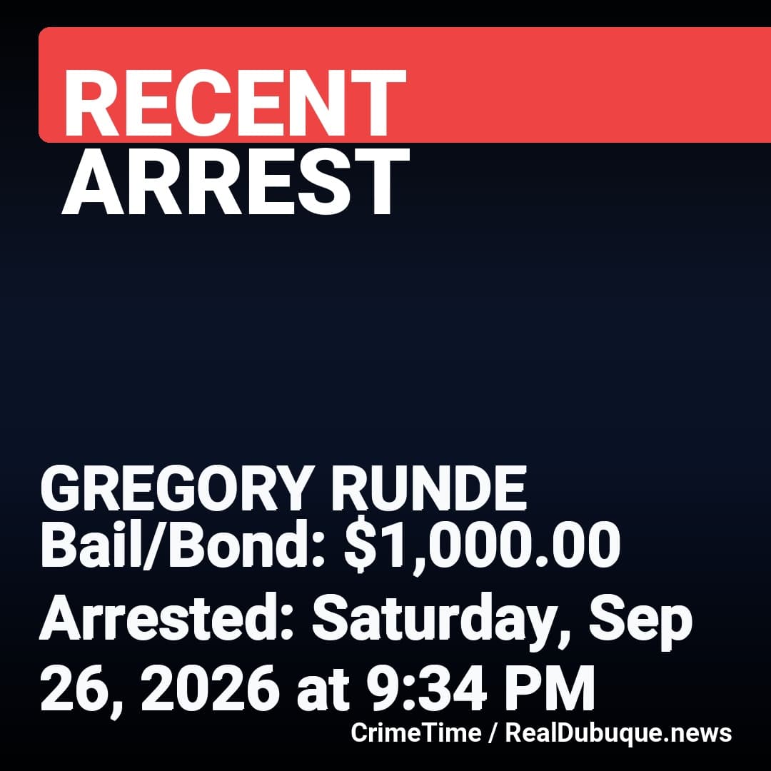 Arrest: GREGORY RUNDE