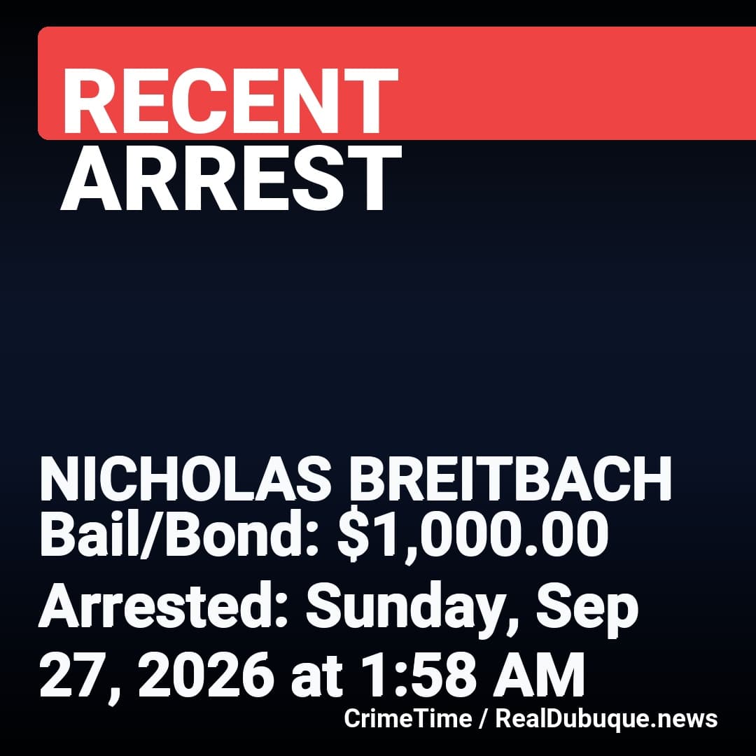 Arrest: NICHOLAS BREITBACH