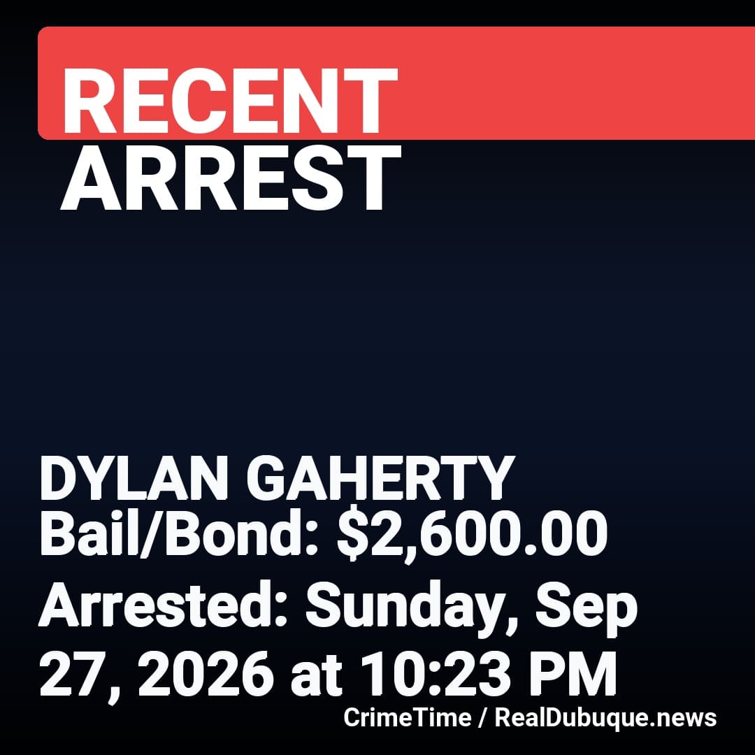 Arrest: DYLAN GAHERTY
