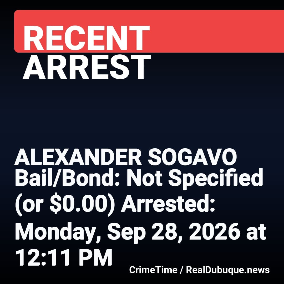 Arrest: ALEXANDER SOGAVO