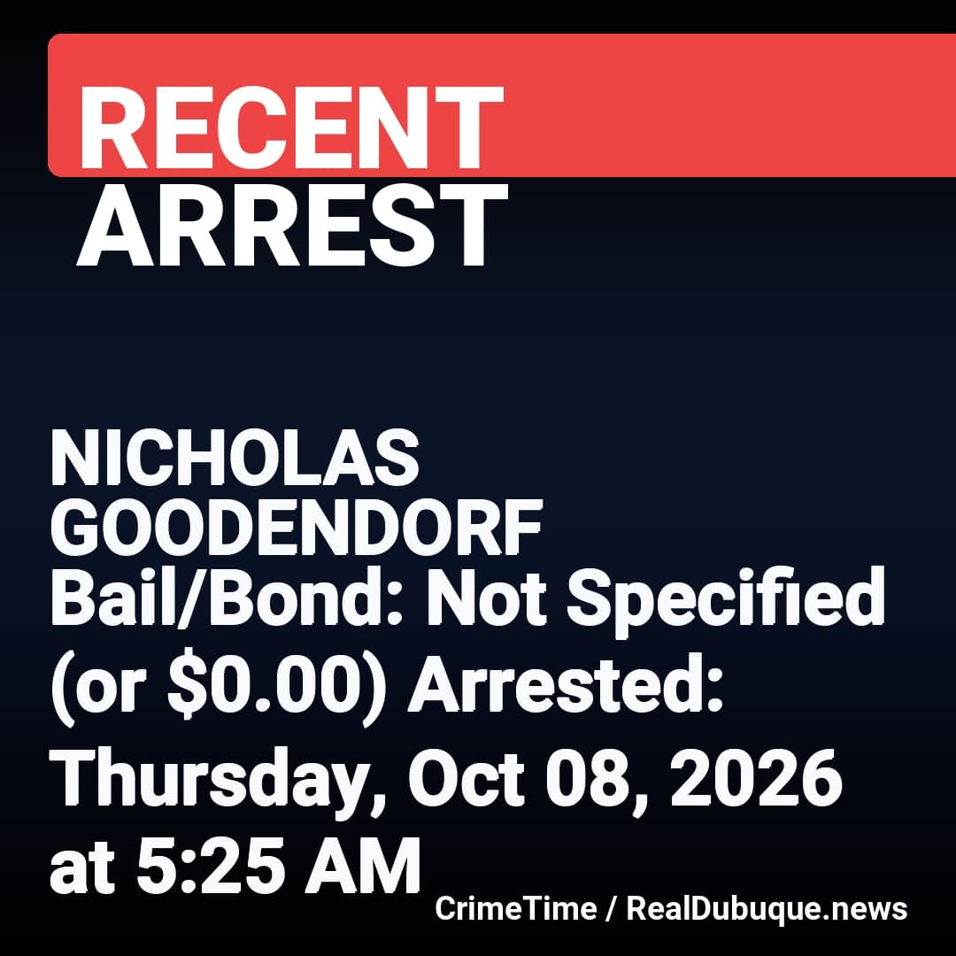 Arrest: NICHOLAS GOODENDORF