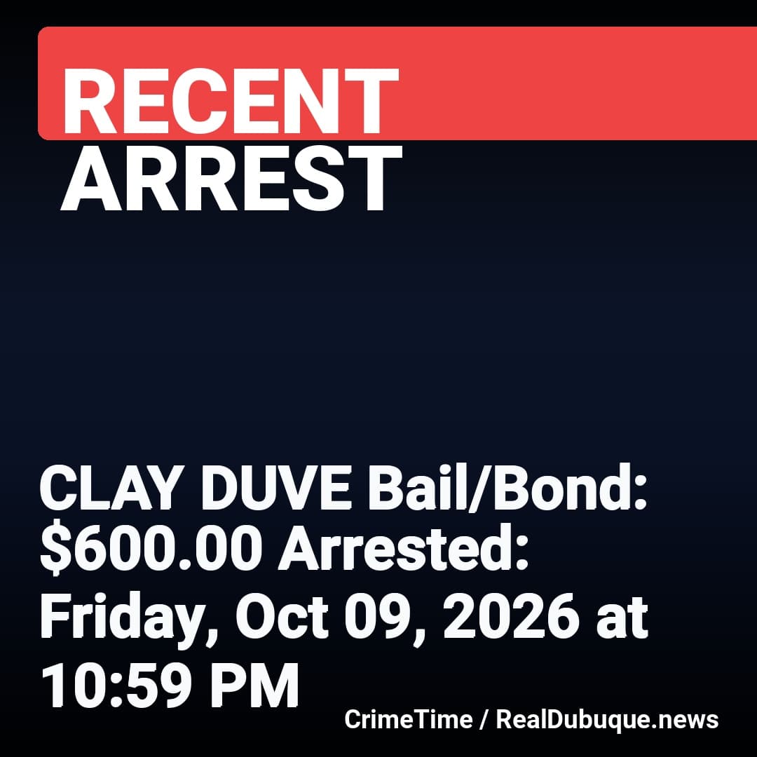 Arrest: CLAY DUVE