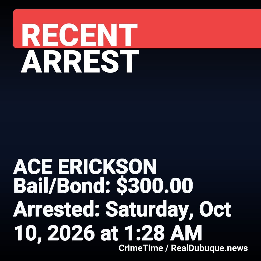 Arrest: ACE ERICKSON