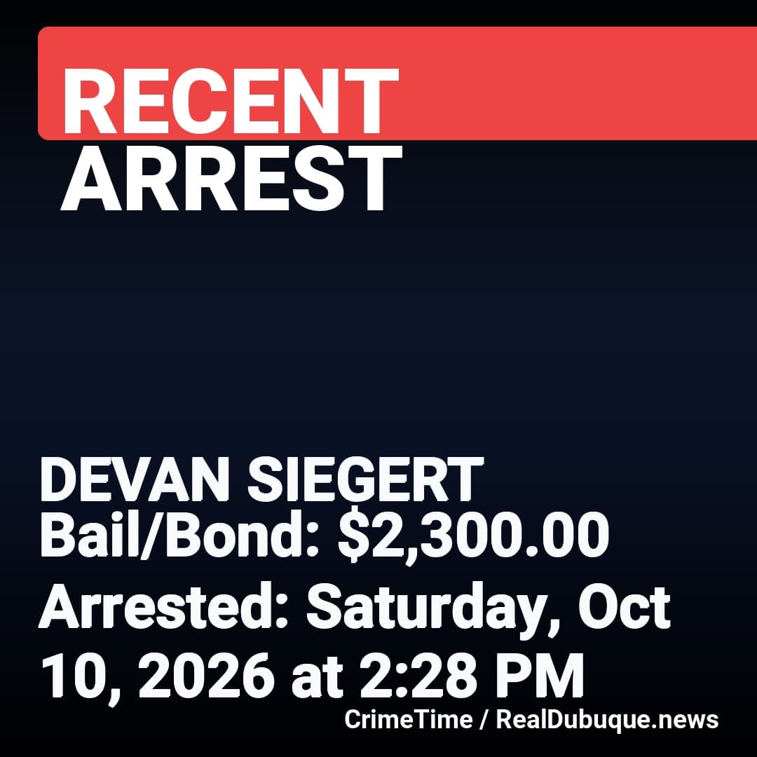 Arrest: DEVAN SIEGERT