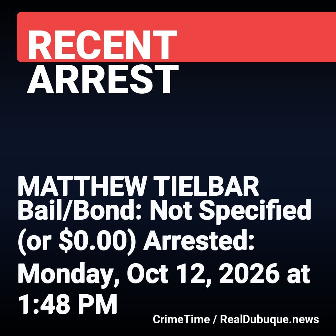Arrest: MATTHEW TIELBAR