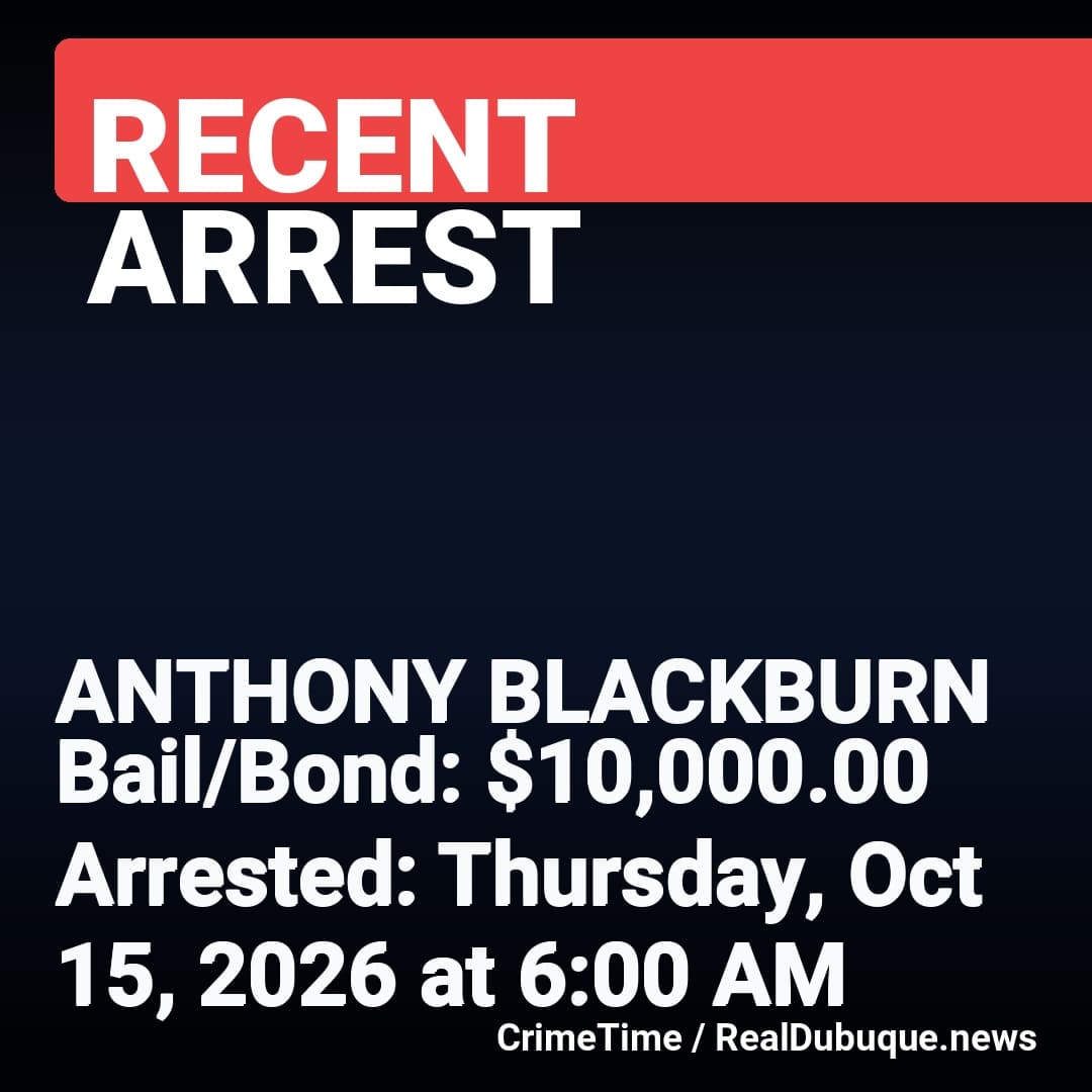 Arrest: ANTHONY BLACKBURN