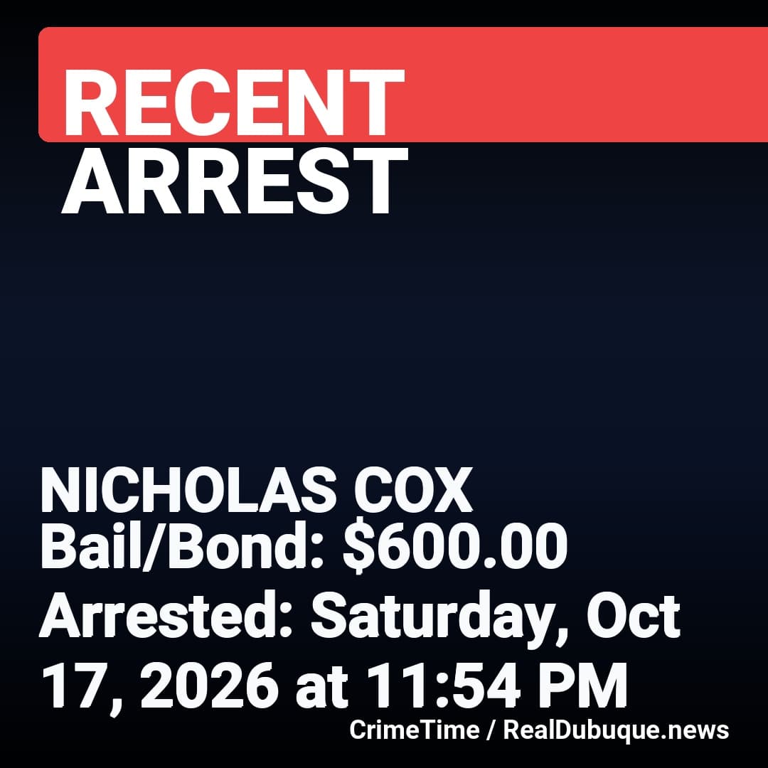 Arrest: NICHOLAS COX