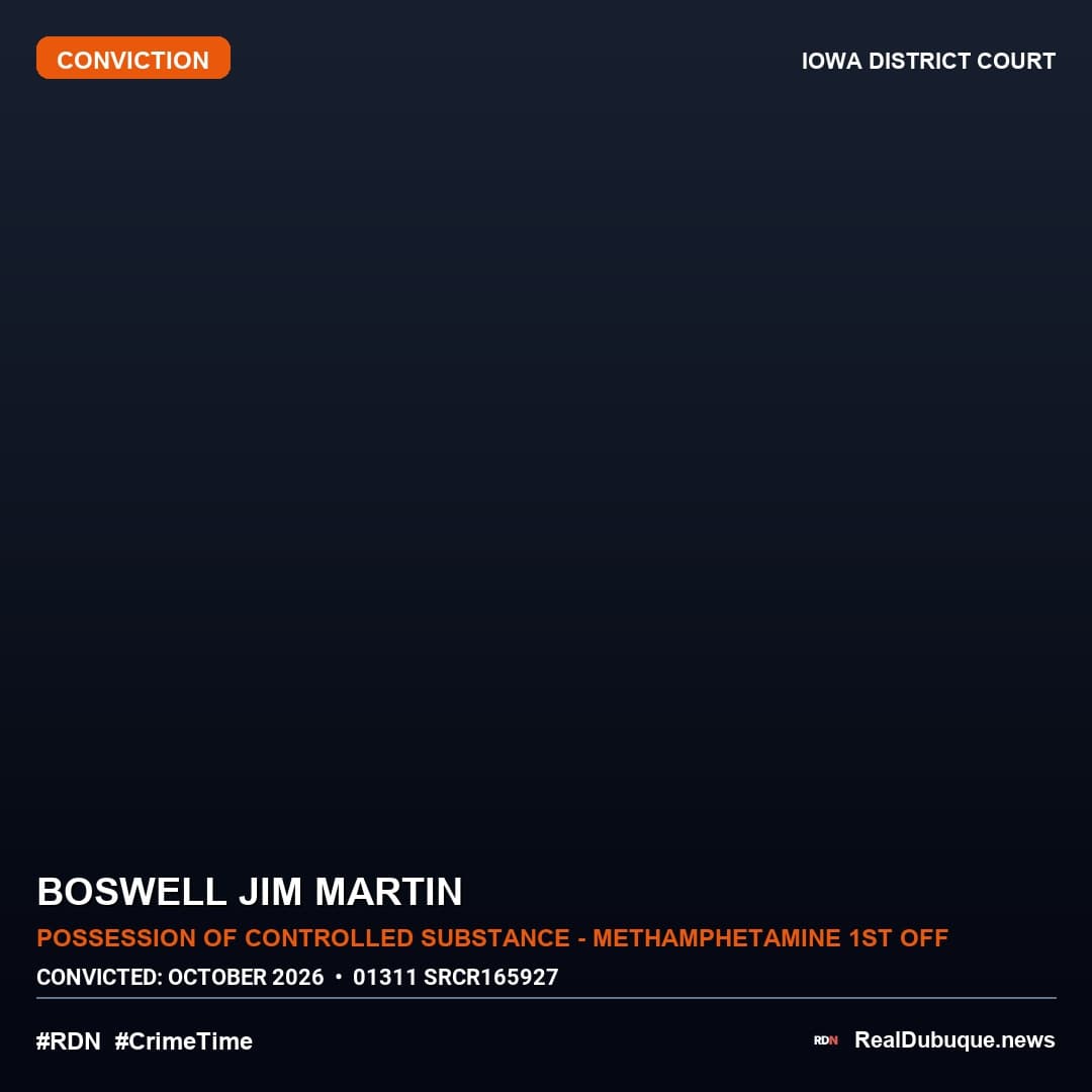 Court Conviction: BOSWELL JIM MARTIN (October 2026)