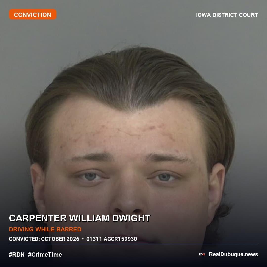 Court Conviction: CARPENTER WILLIAM DWIGHT (October 2026)