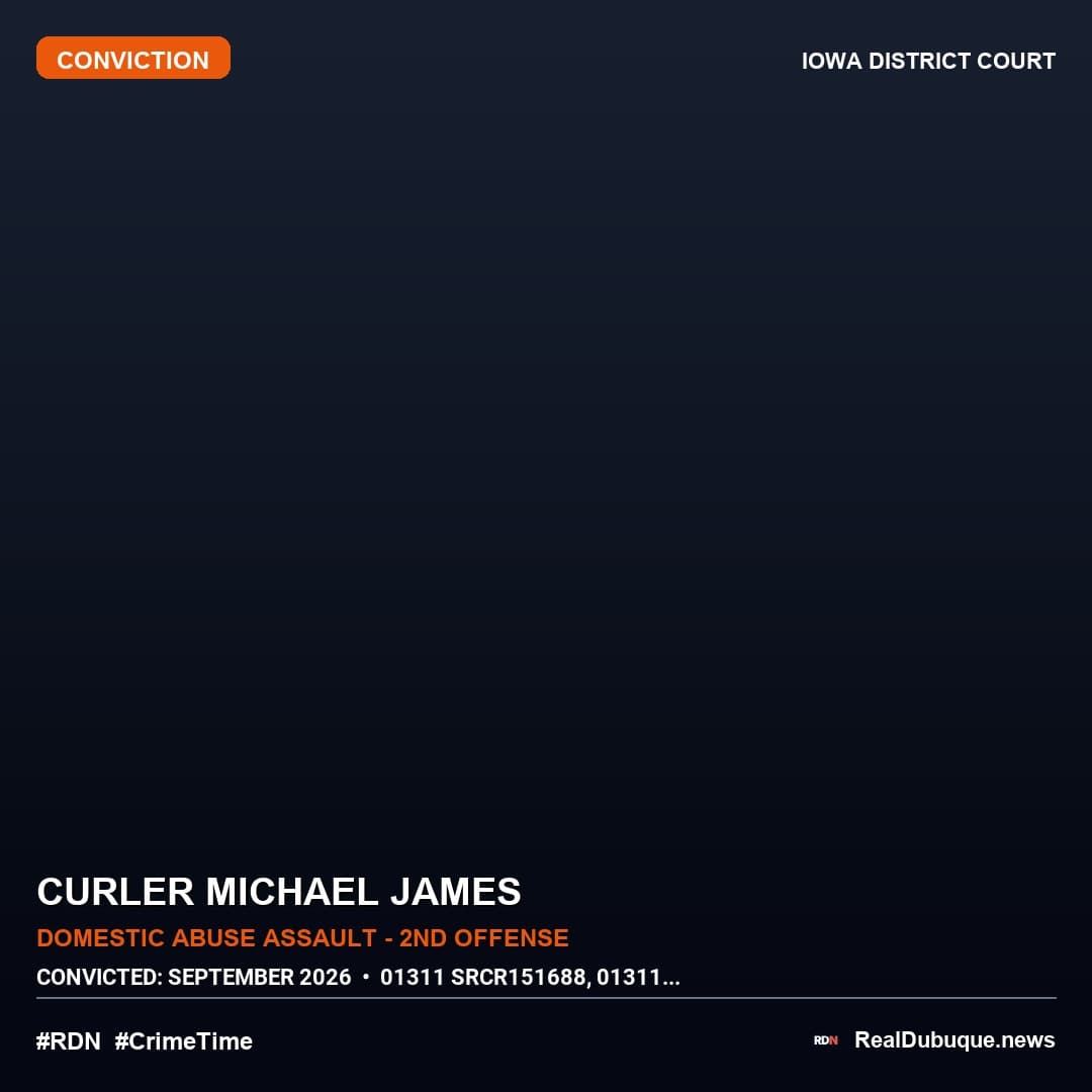 Court Conviction: CURLER MICHAEL JAMES (September 2026)