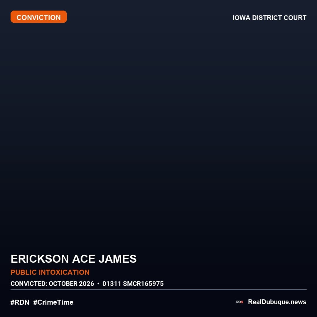 Court Conviction: ERICKSON ACE JAMES (October 2026)
