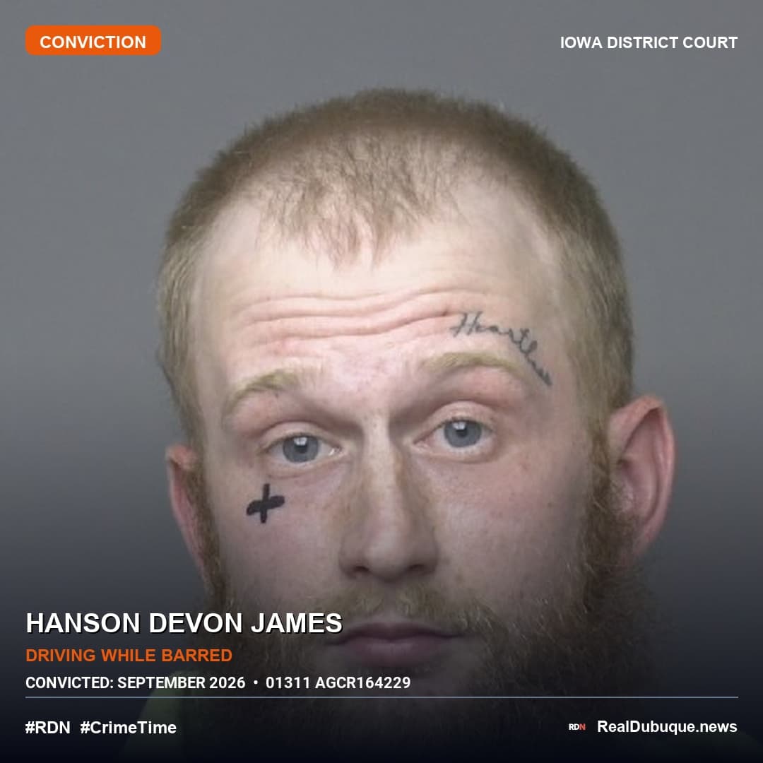 Court Conviction: HANSON DEVON JAMES (September 2026)