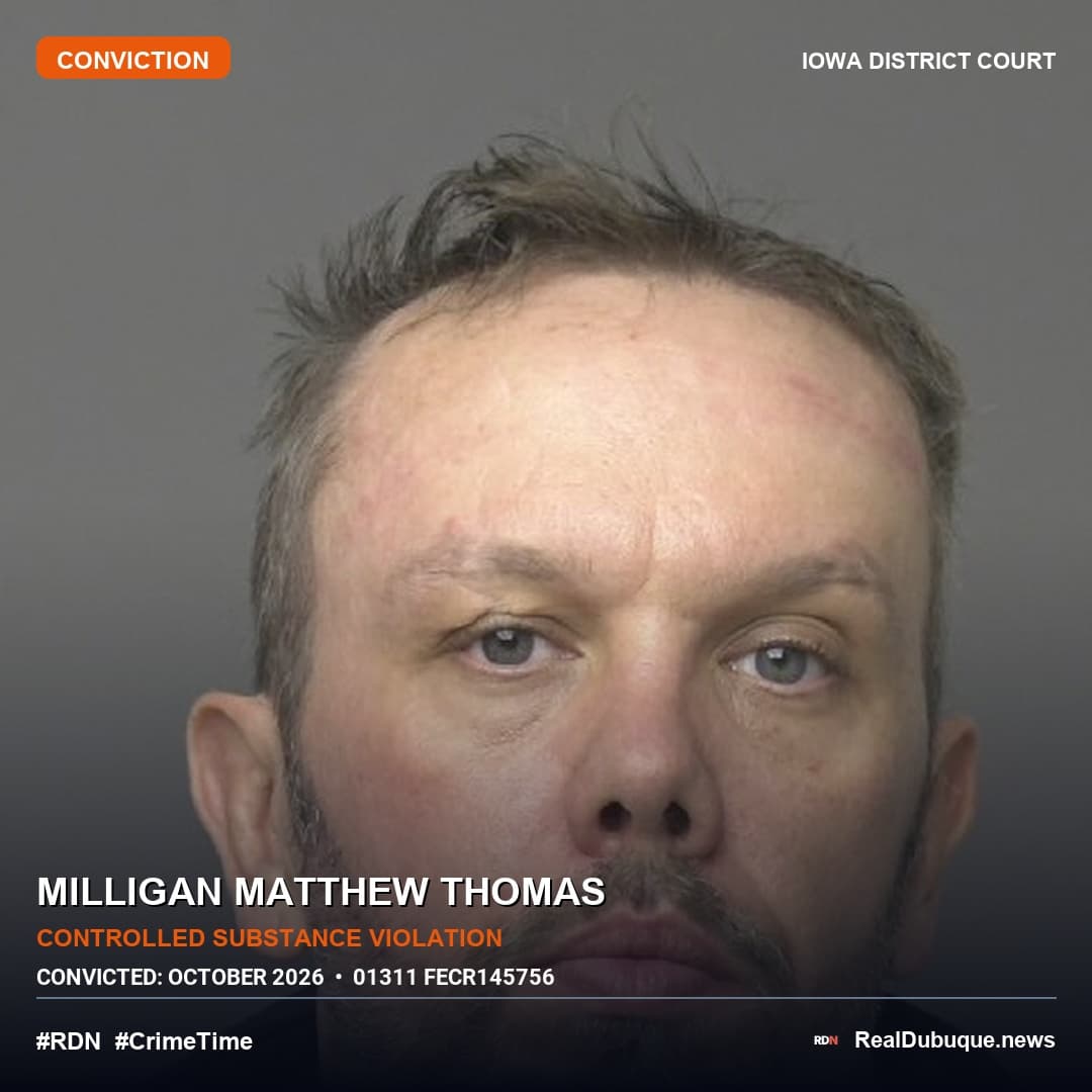 Court Conviction: MILLIGAN MATTHEW THOMAS (October 2026)