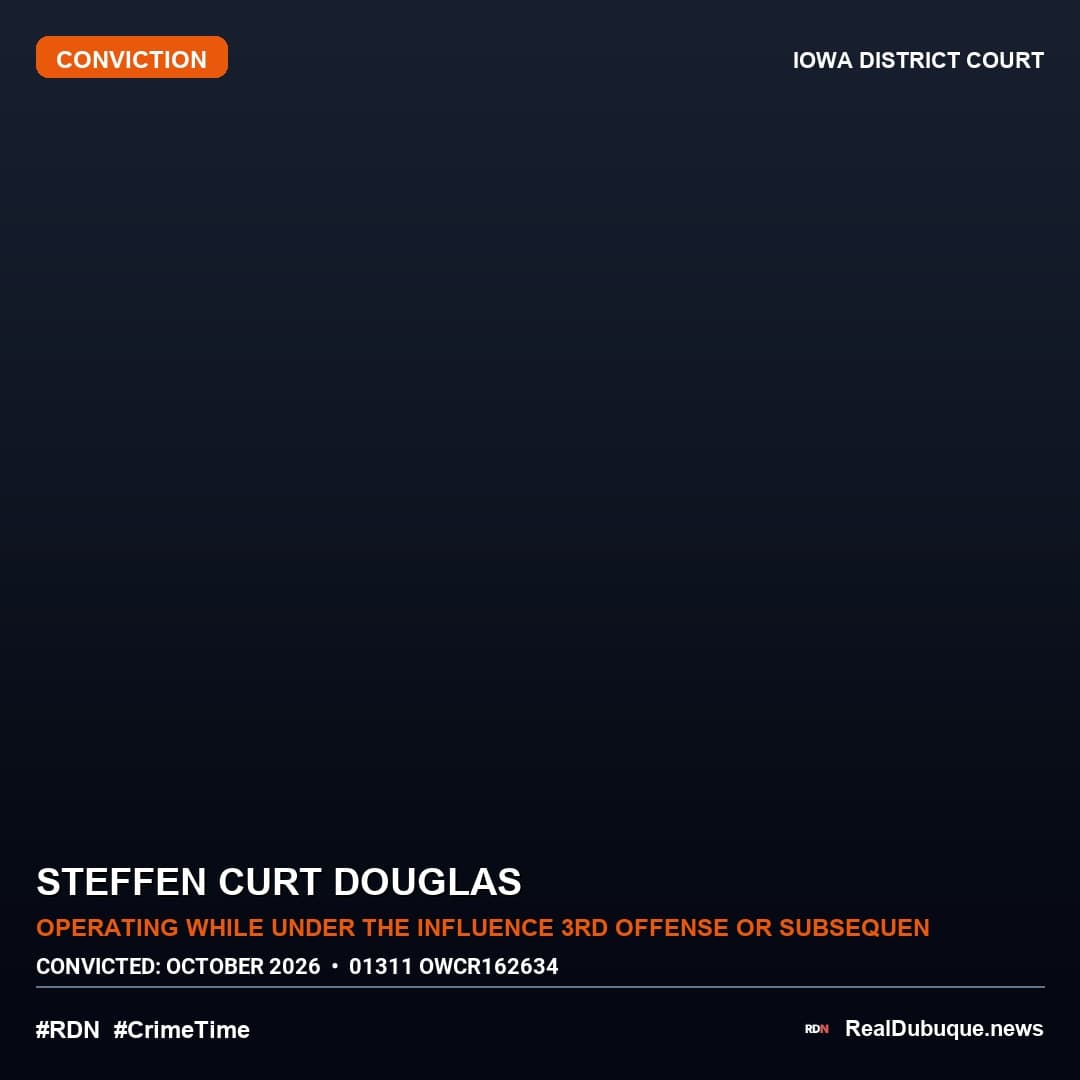 Court Conviction: STEFFEN CURT DOUGLAS (October 2026)