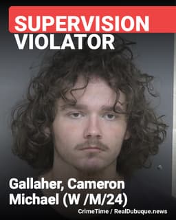 DOC Violator Arrested: Gallaher, Cameron Michael (W /M/24)