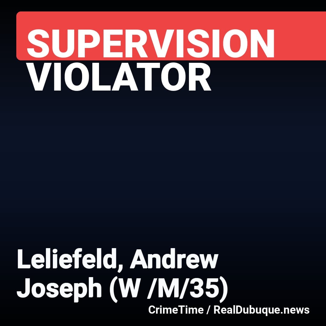 DOC Violator Arrested: Leliefeld, Andrew Joseph (W /M/35)