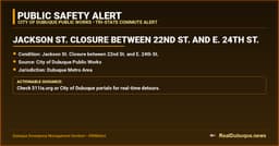 Jackson St. Closure between 22nd St. and E. 24th St.