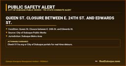 Queen St. Closure between E. 24th St. and Edwards St.
