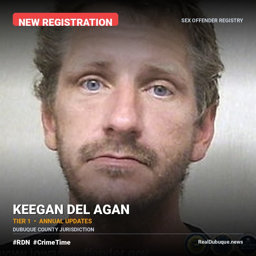 Sex Offender Registry: KEEGAN AGAN (New Registration)