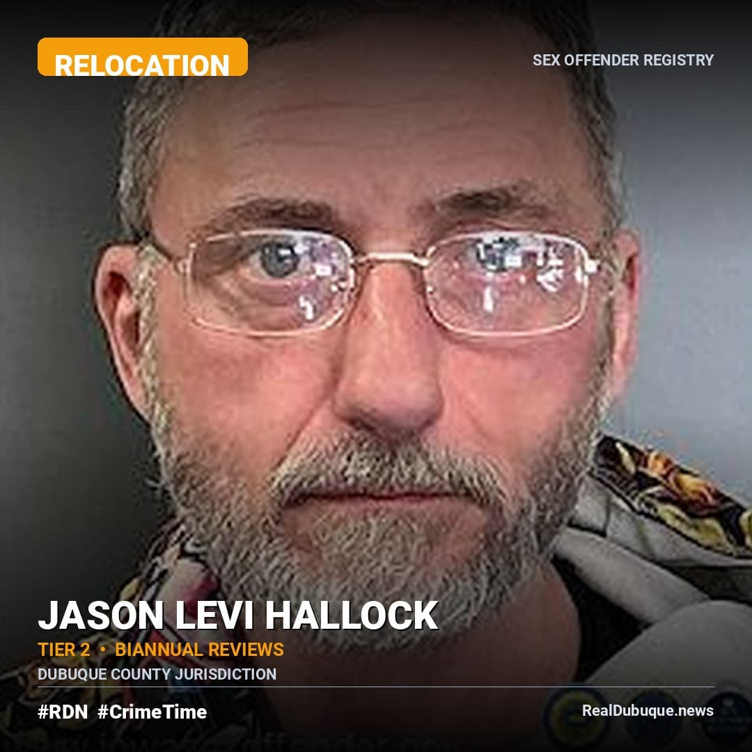 Sex Offender Registry: JASON HALLOCK (Relocation)