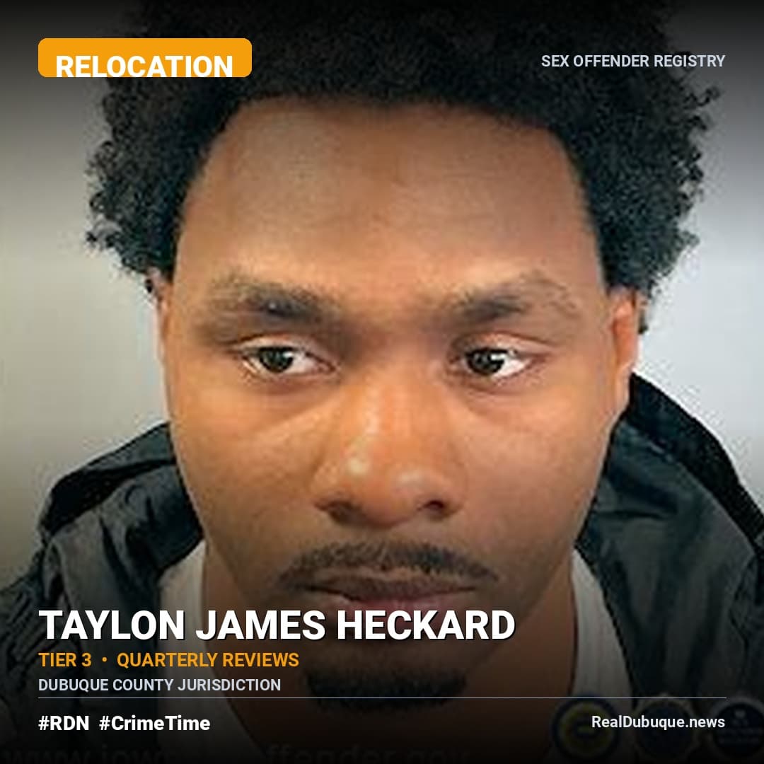 Sex Offender Registry: TAYLON HECKARD (Relocation)
