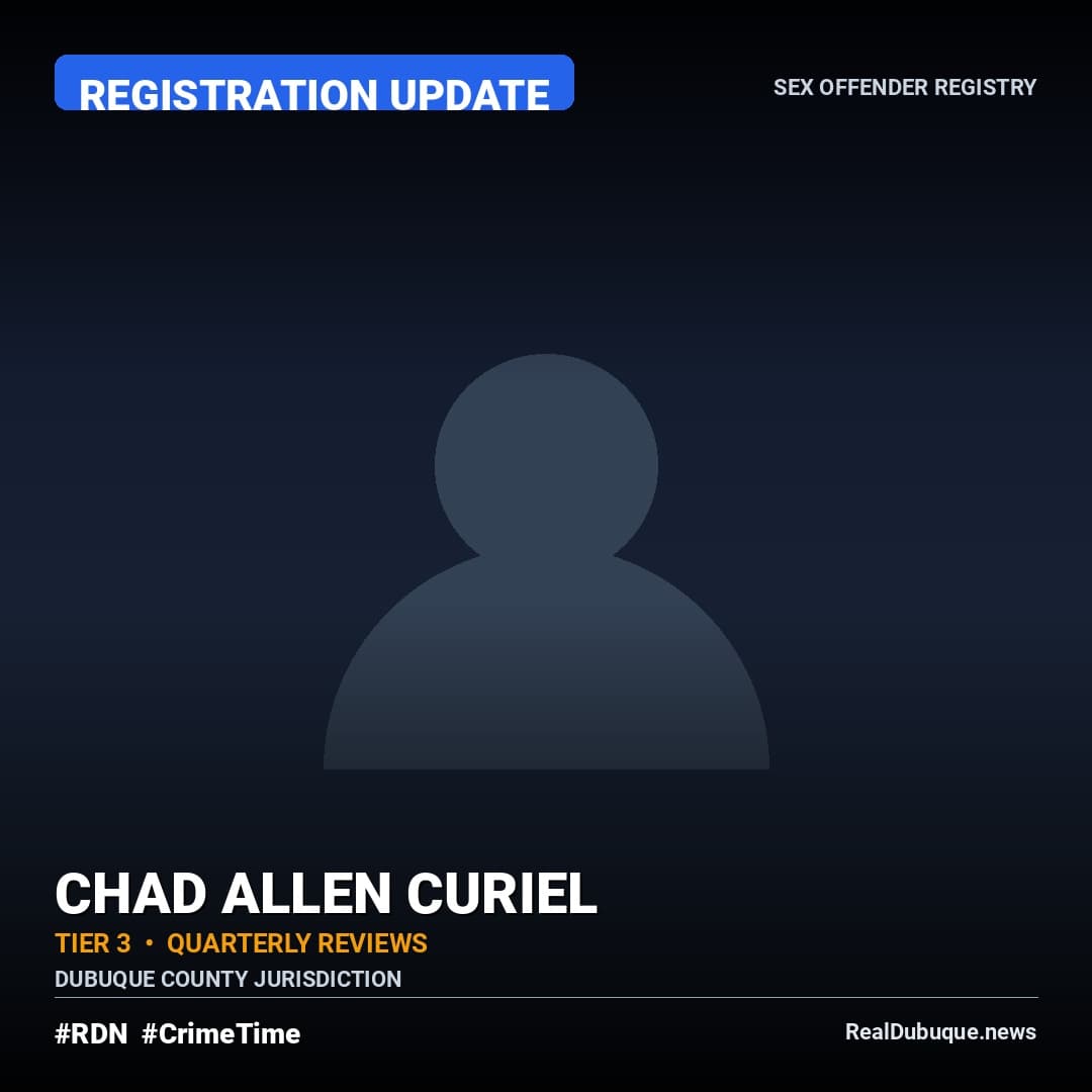 Sex Offender Registry: CHAD CURIEL (Registration Update)