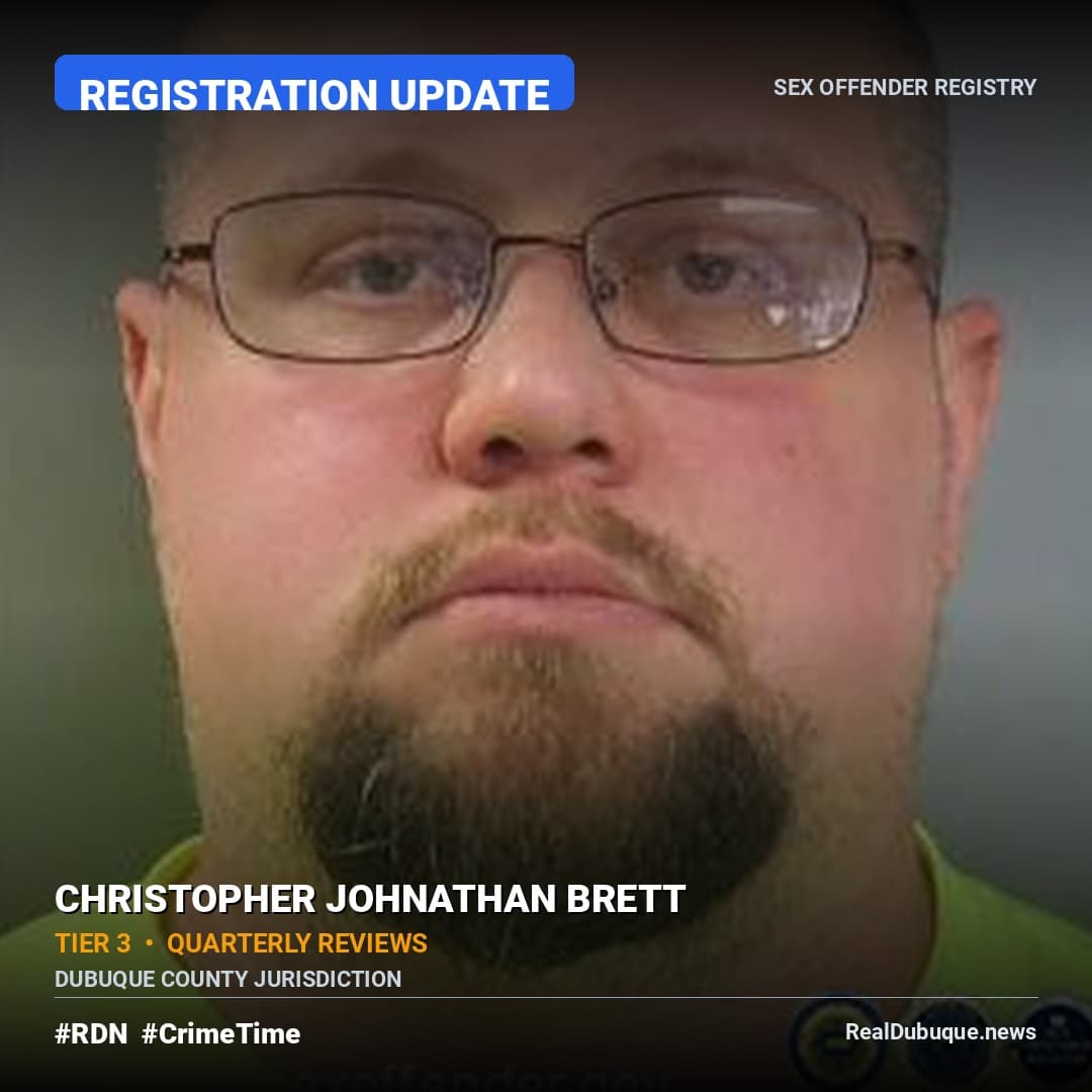 Sex Offender Registry: CHRISTOPHER BRETT (Registration Update)