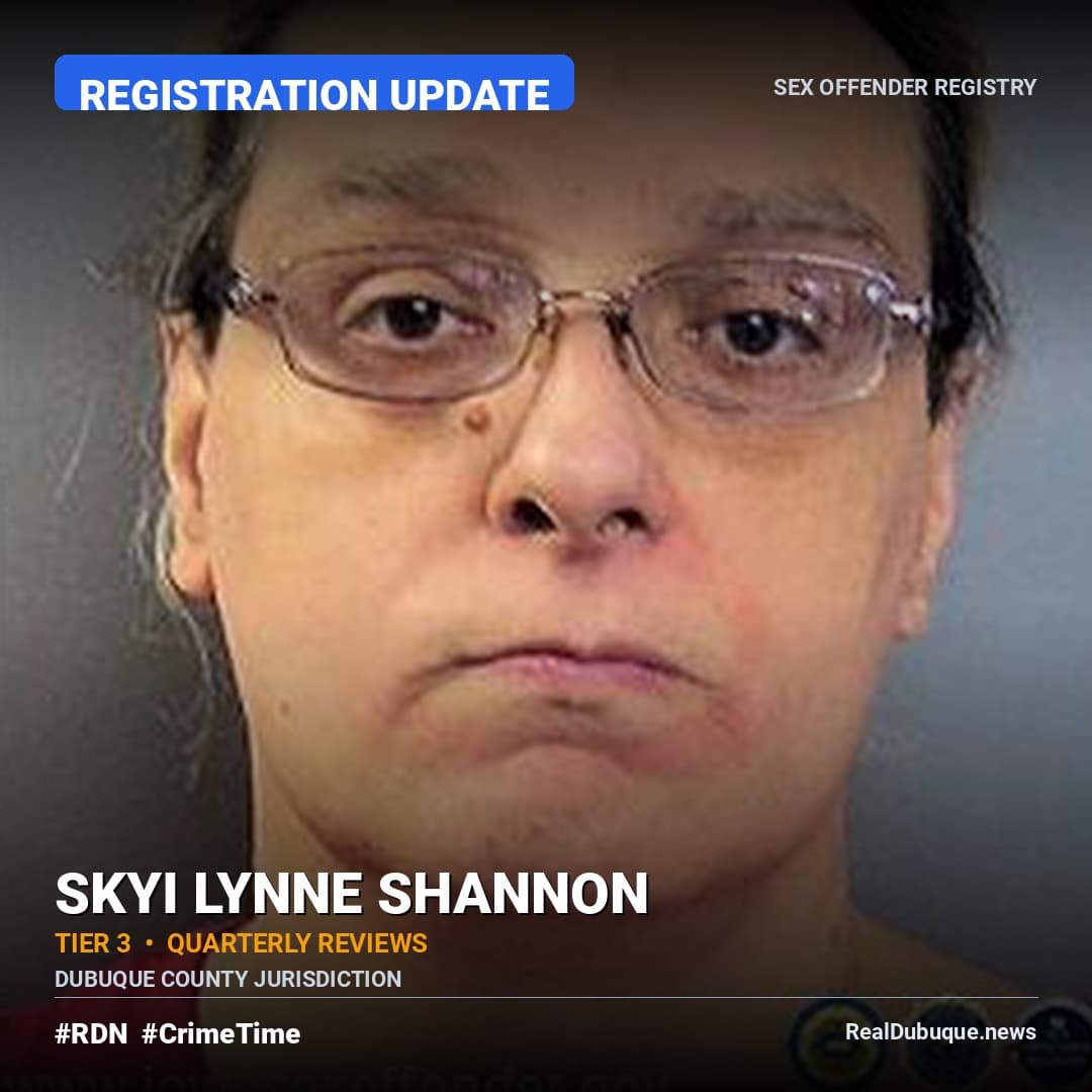 Sex Offender Registry: SKYI LYNNE SHANNON (Registration Update)