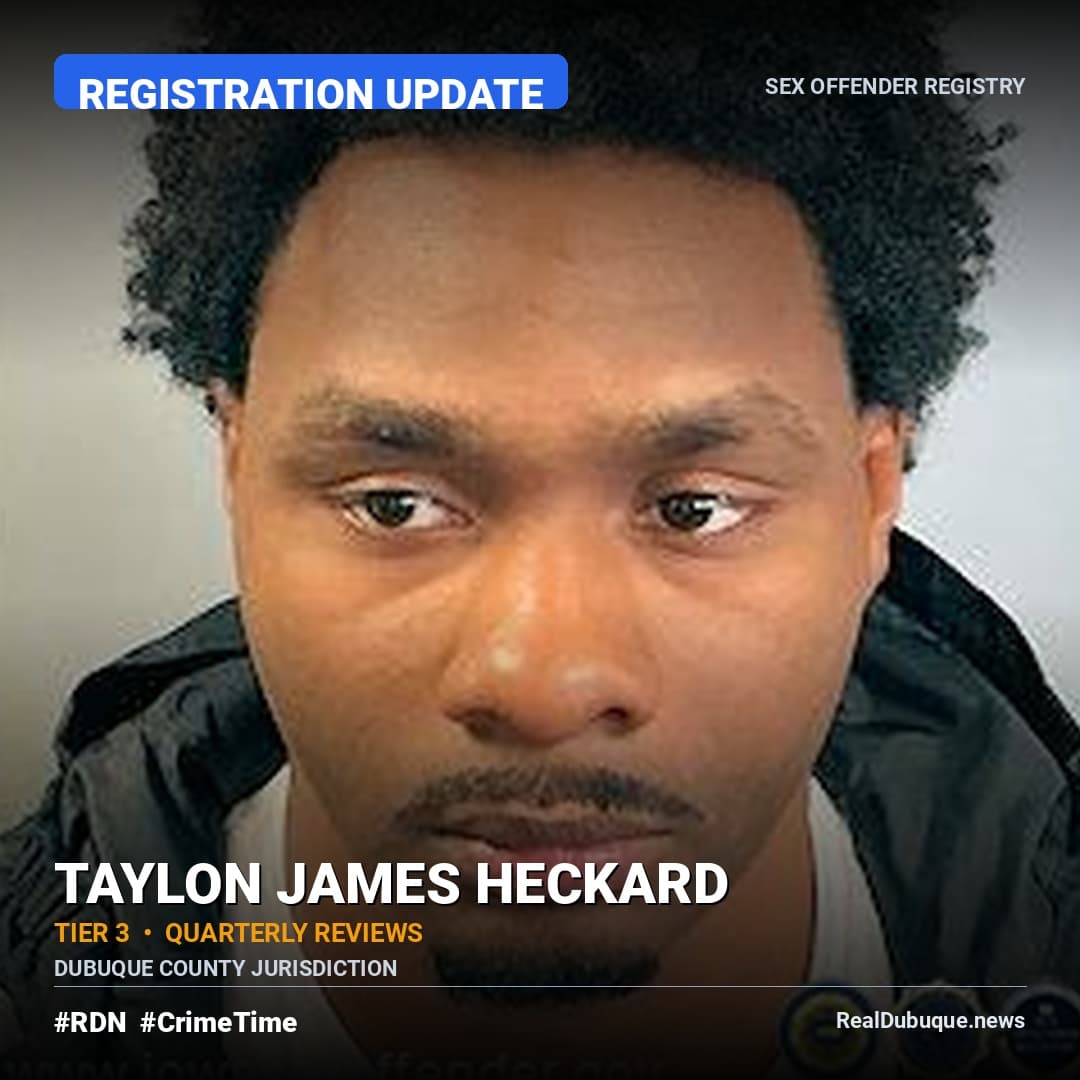 Sex Offender Registry: TAYLON HECKARD (Registration Update)