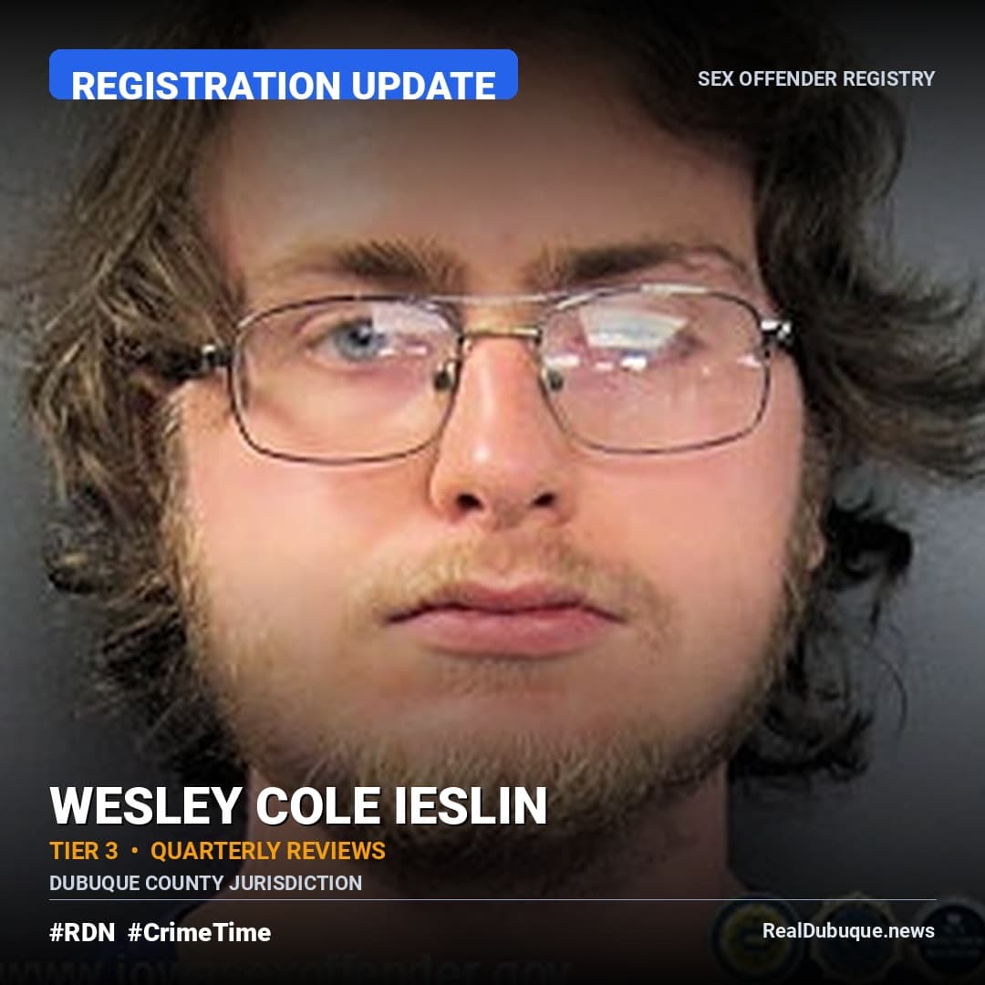 Sex Offender Registry: WESLEY IESLIN (Registration Update)
