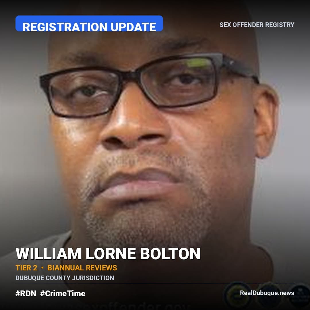 Sex Offender Registry: WILLIAM BOLTON (Registration Update)