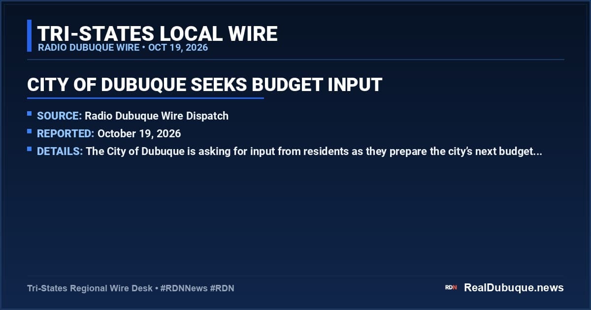 City Of Dubuque Seeks Budget Input