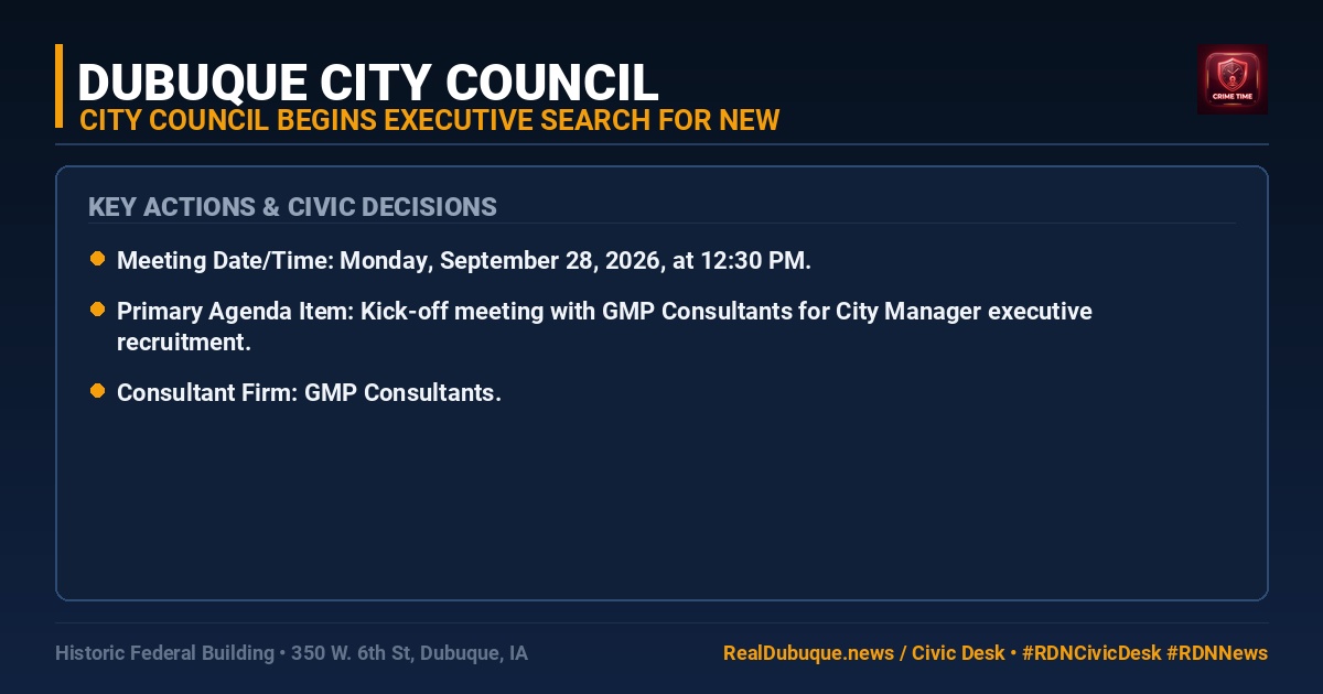 City Council Begins Executive Search for New City Manager