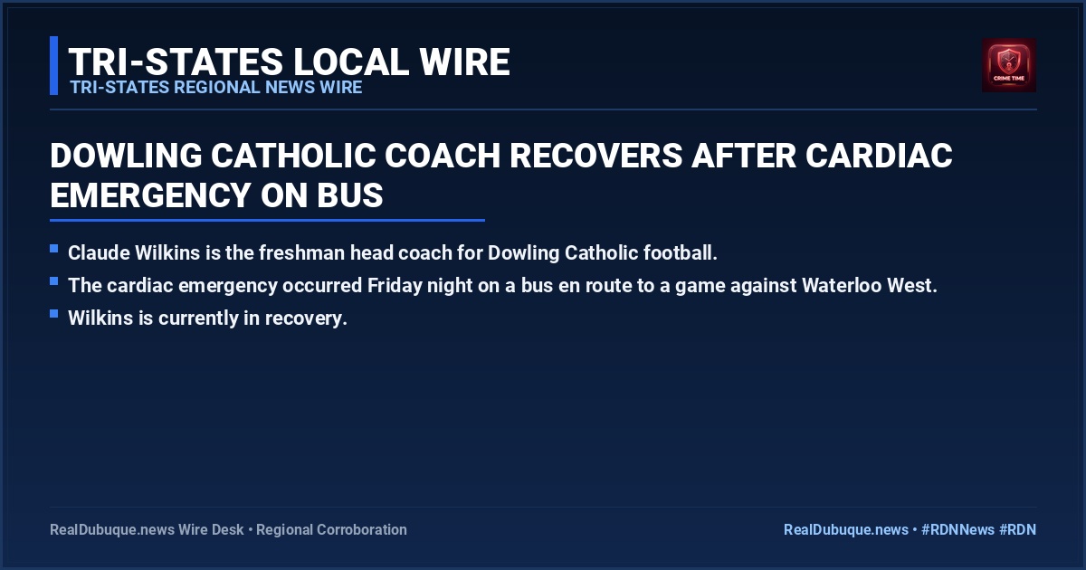 Dowling Catholic Coach Recovers After Cardiac Emergency on Bus