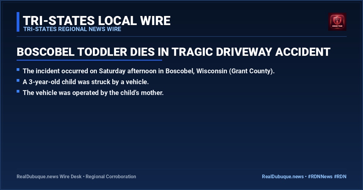 Boscobel Toddler Dies in Tragic Driveway Accident