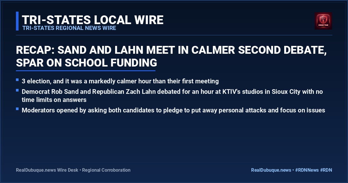 Recap: Sand and Lahn meet in calmer second debate, spar on school funding