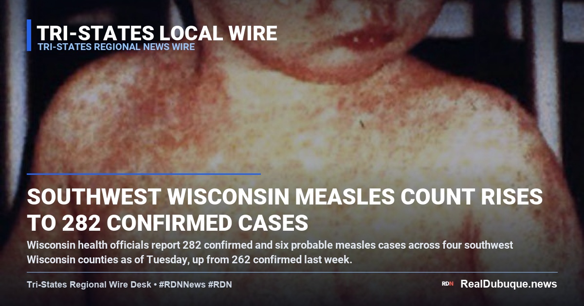 Southwest Wisconsin Measles Count Rises to 282 Confirmed Cases