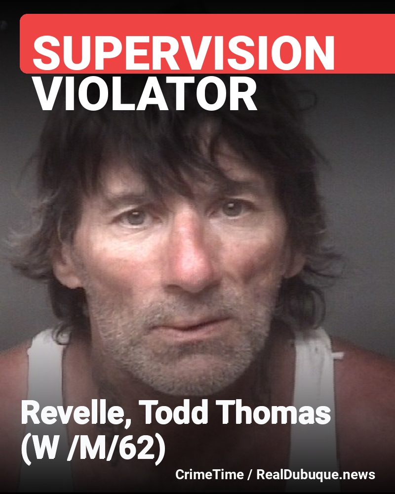 DOC Violator Arrested: Revelle, Todd Thomas (W /M/62)