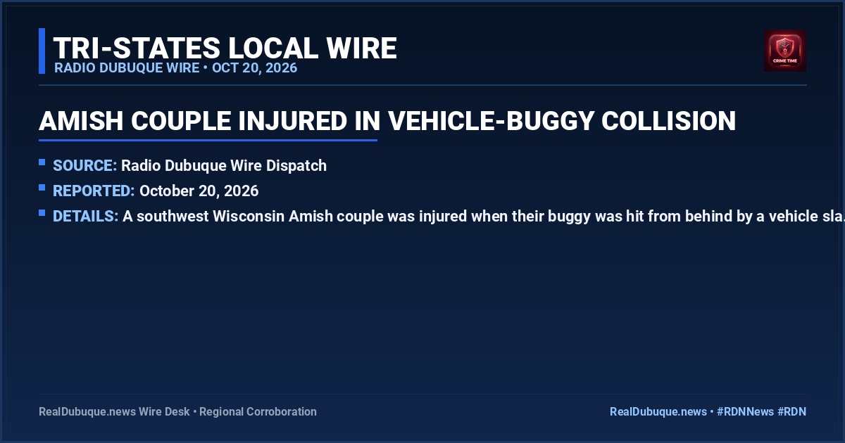 Amish Couple Injured In Vehicle-Buggy Collision
